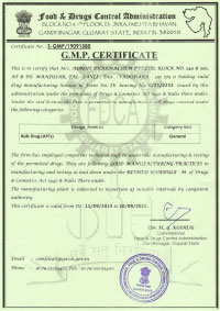 GMP CERTIFICATE